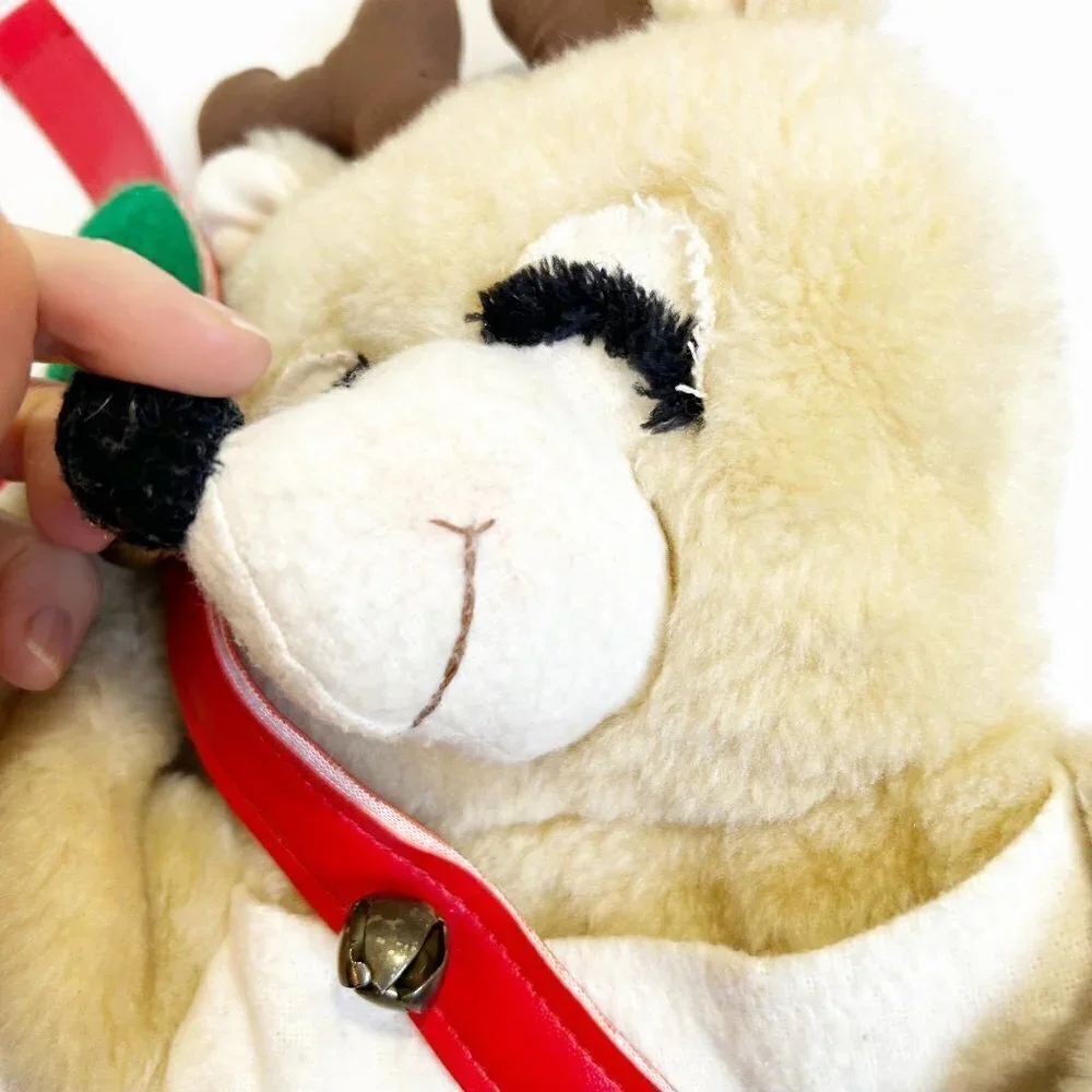 🌷SALE Vintage Hallmark Christmas 1981 Reindeer Card Carrier Collectible - Picture 4 of 12